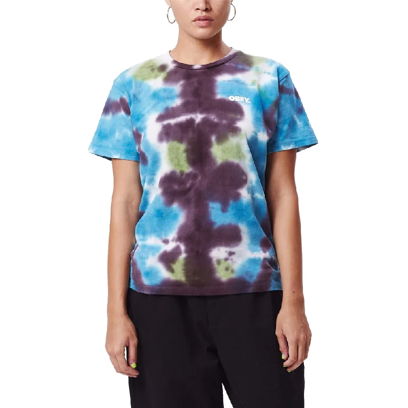 OBEY BOLD TIE DYE CUSTOM BOX TEE // BLUE GEMSTONE