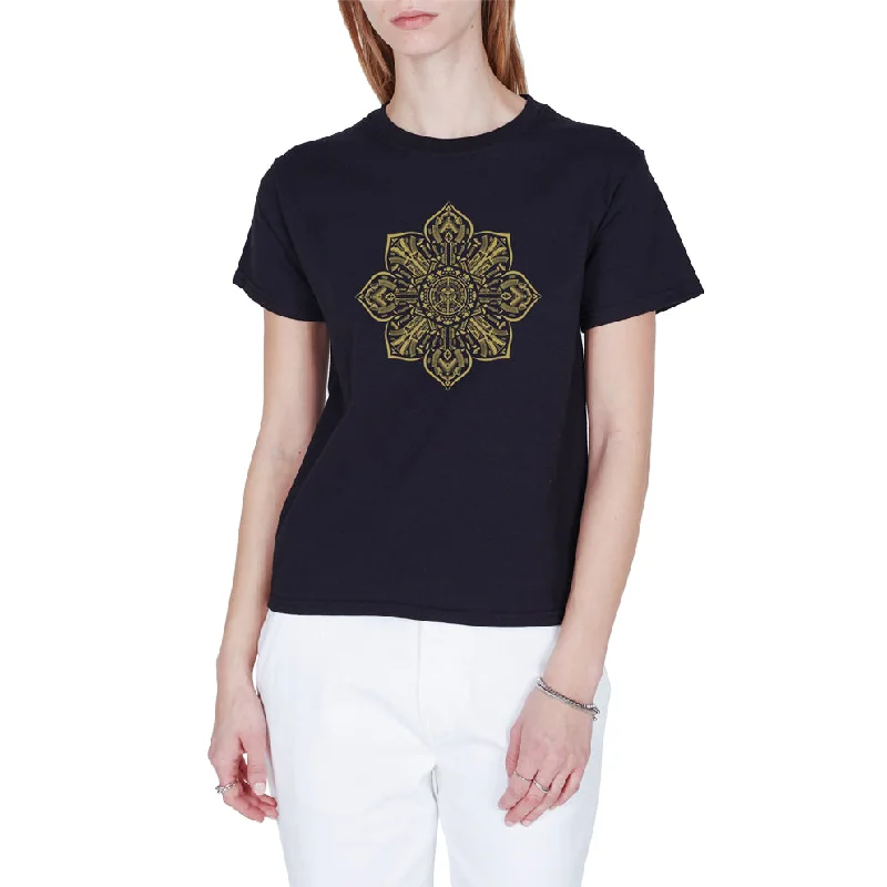 OBEY GUN MANDALA SHRUNKEN TEE // BLACK