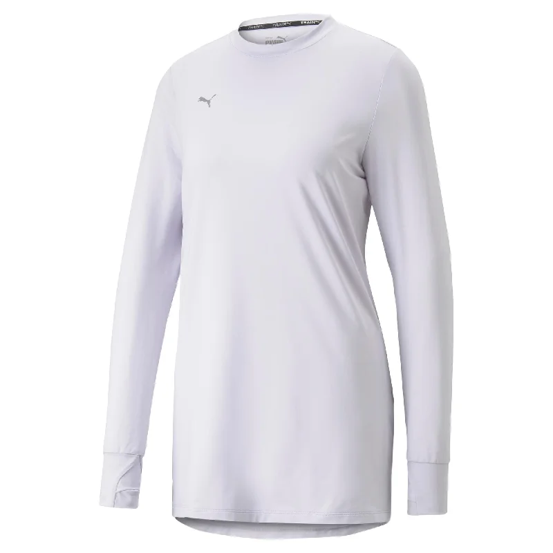 Puma Modest Activewear Crew Neck Long Sleeve Athletic T-Shirt