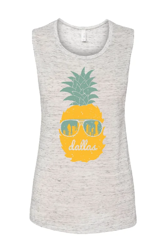 Women's Dallas Pineapple Muscle Tank