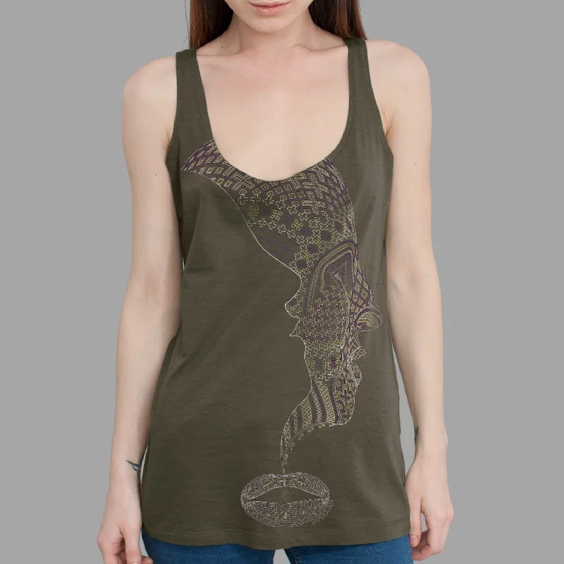 Icaruna Women Tank Top - Olive