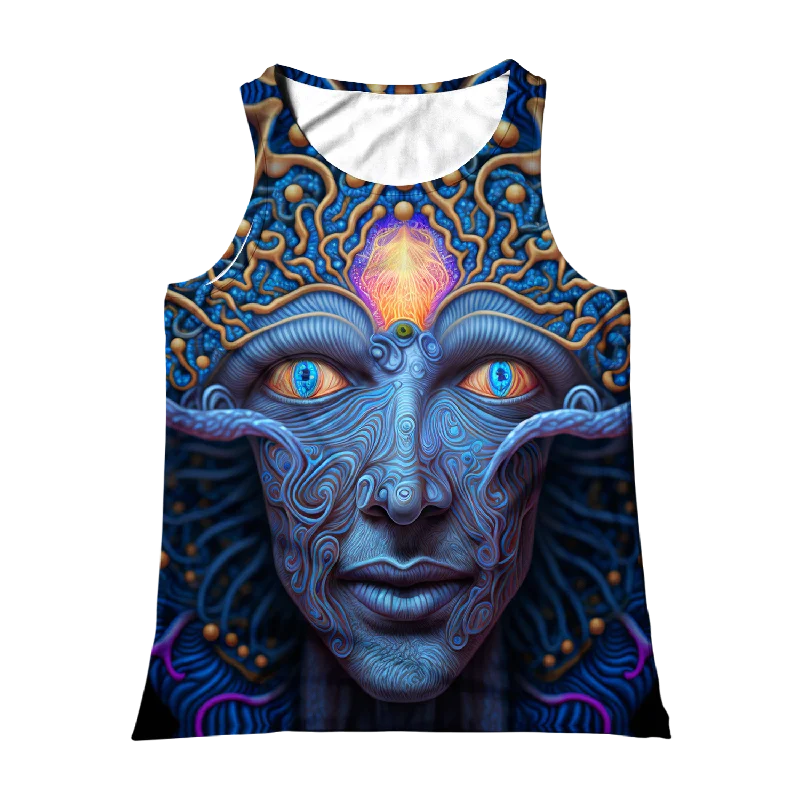 Psi~ Face All Over Print Unisex Tank Top