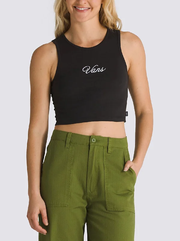 Small Staple Fitted Crop Tank Top