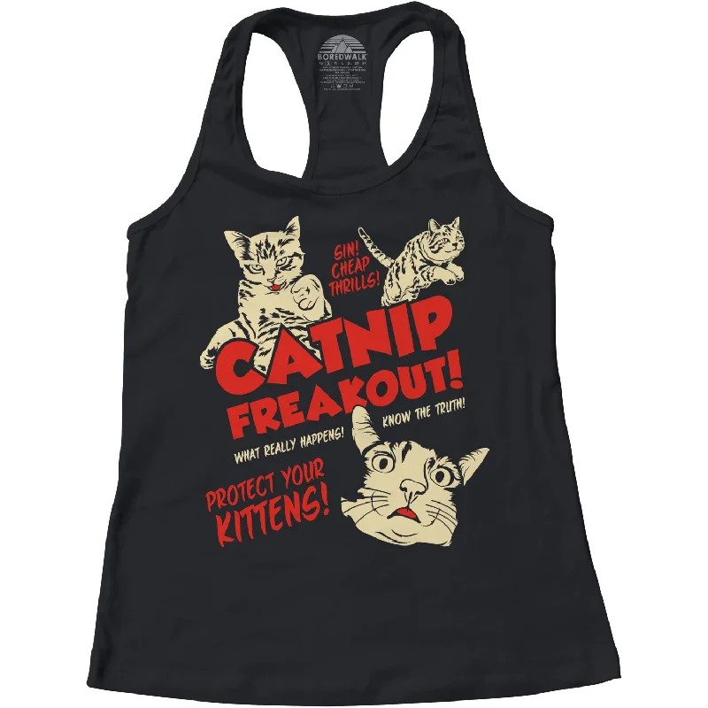 Women's Catnip Freakout Racerback Tank Top