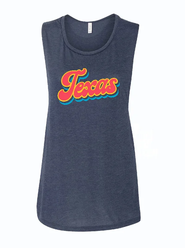 Women's Texas Script Muscle Tank