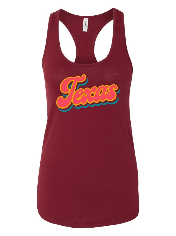 Women's Texas Script Racer Tank