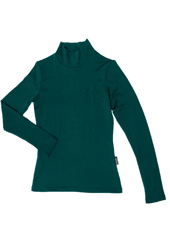 250 Women's Merino Long Sleeve Turtleneck - Green