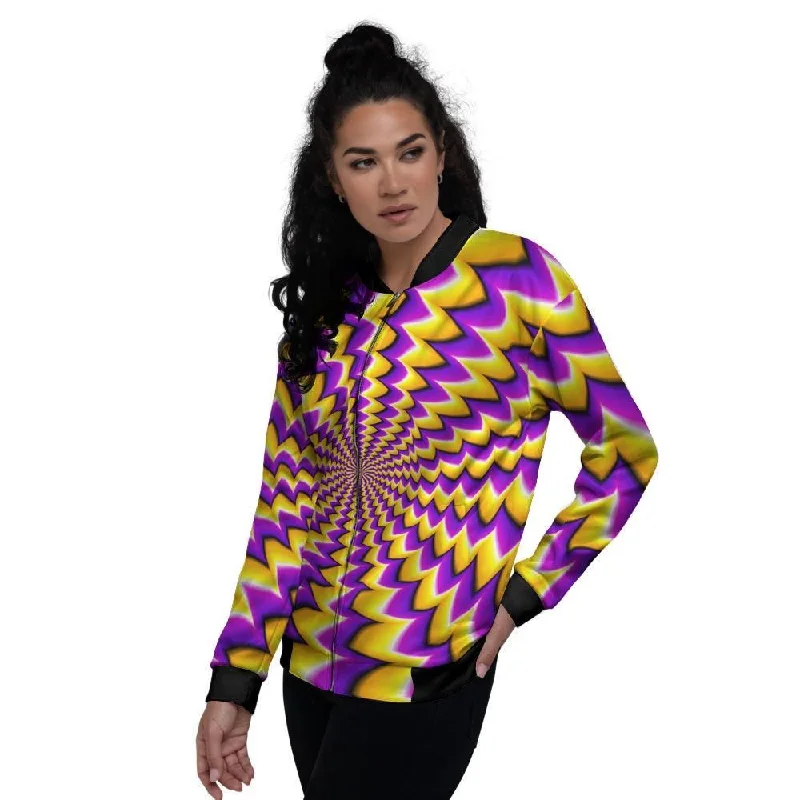 Abstract Optical illusion Women's Bomber Jacket