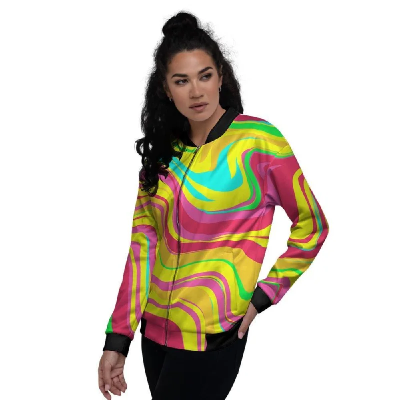 Abstract Paint Women's Bomber Jacket