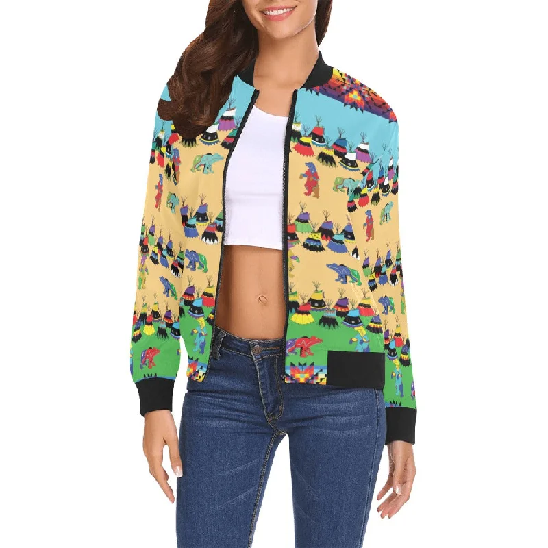 Bear Medicine Bomber Jacket for Women