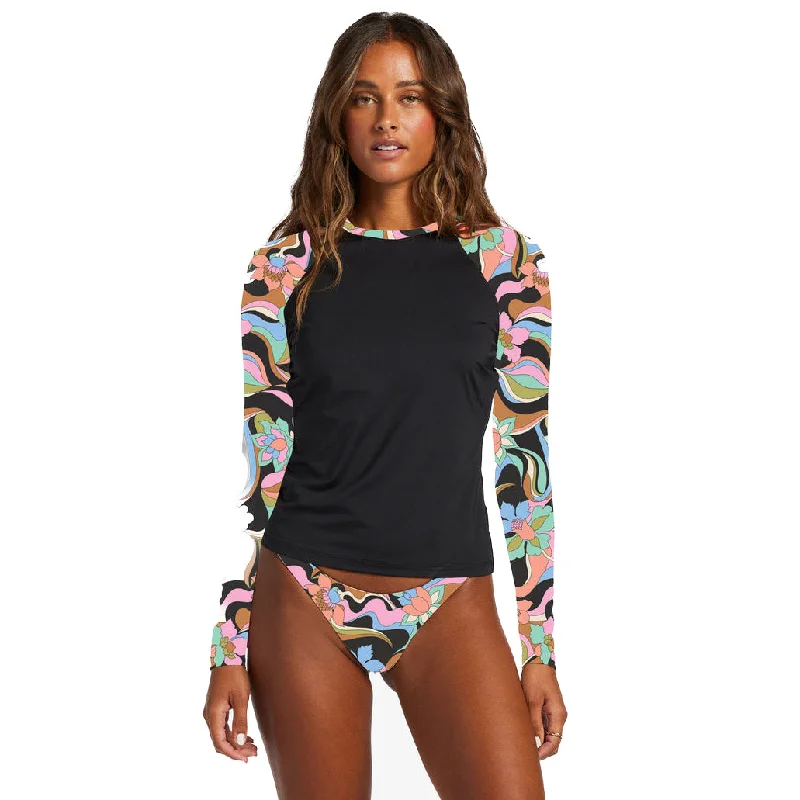 Billabong - Don't Trip Long Sleeve UPF 50 Rashguard - Black Pebble