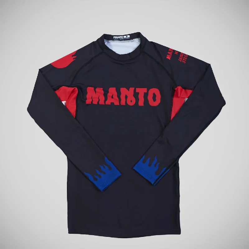 Manto Night Out Long Sleeve Rash Guard Black