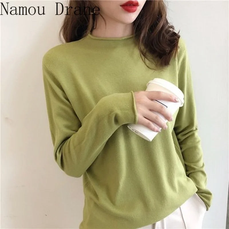 Knit female fall outside the new wear a thin sweater loose brim round collar inside take render unlined upper garment jacket