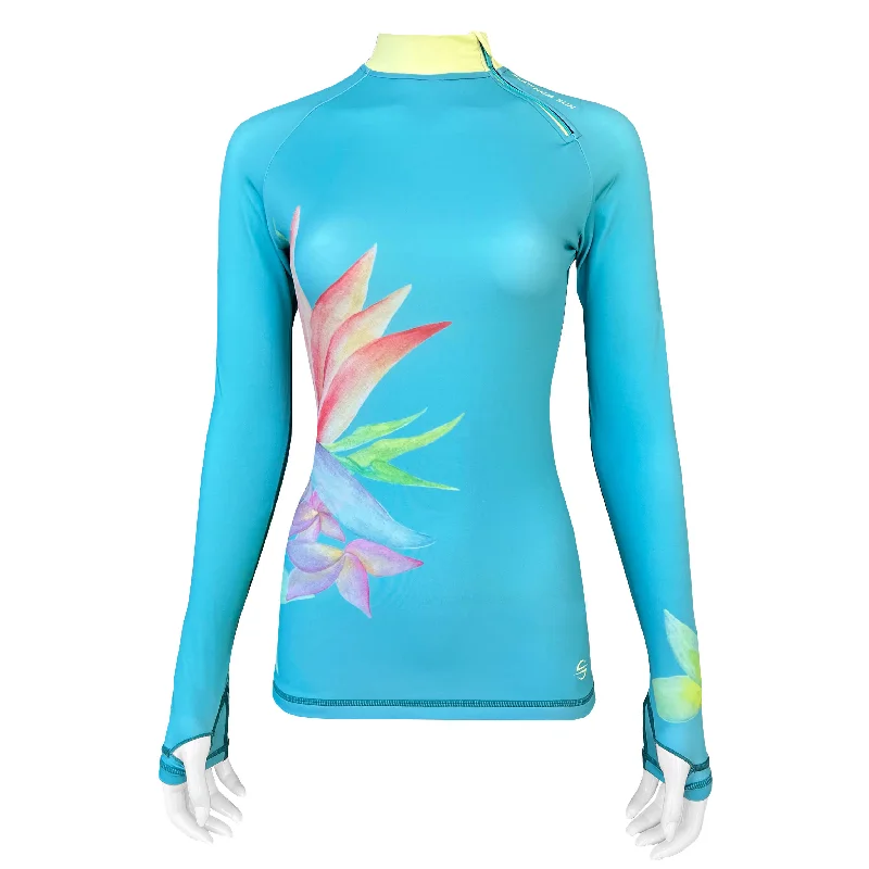 Long Sleeve Rash Guard for Women UPF 50+| Art - Lotus