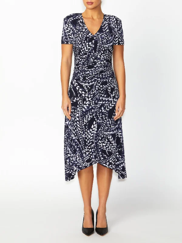 Lucinda Printed Jersey Dress