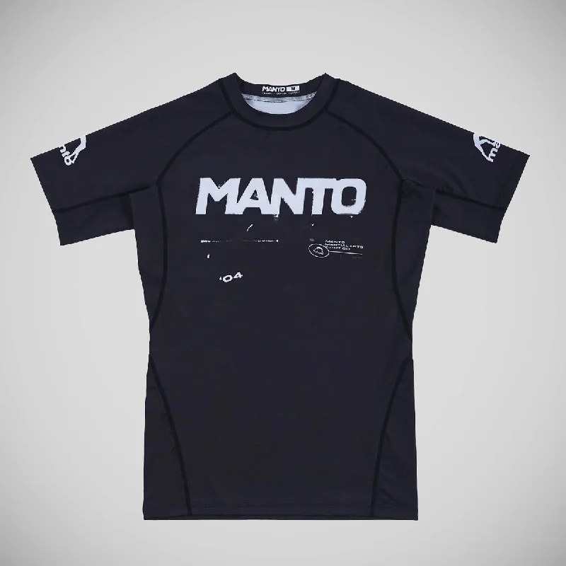 Manto Template Short Sleeve Rash Guard Black