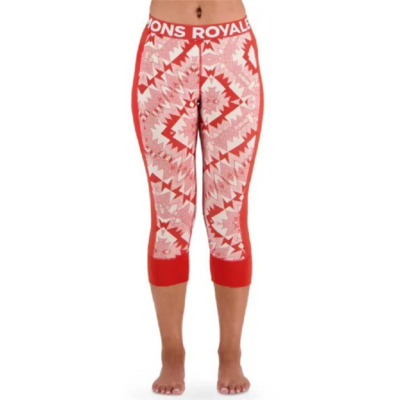 Mons Royale Women's Cascade Merino Flex 200 3/4 Leggings