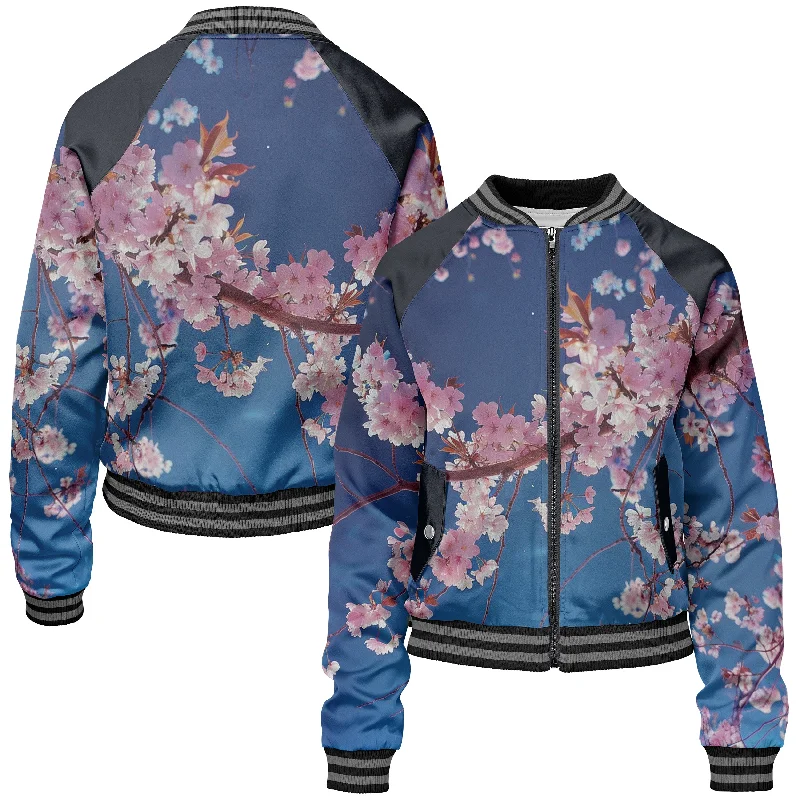 Moonlight Blossom Women bomber jacket