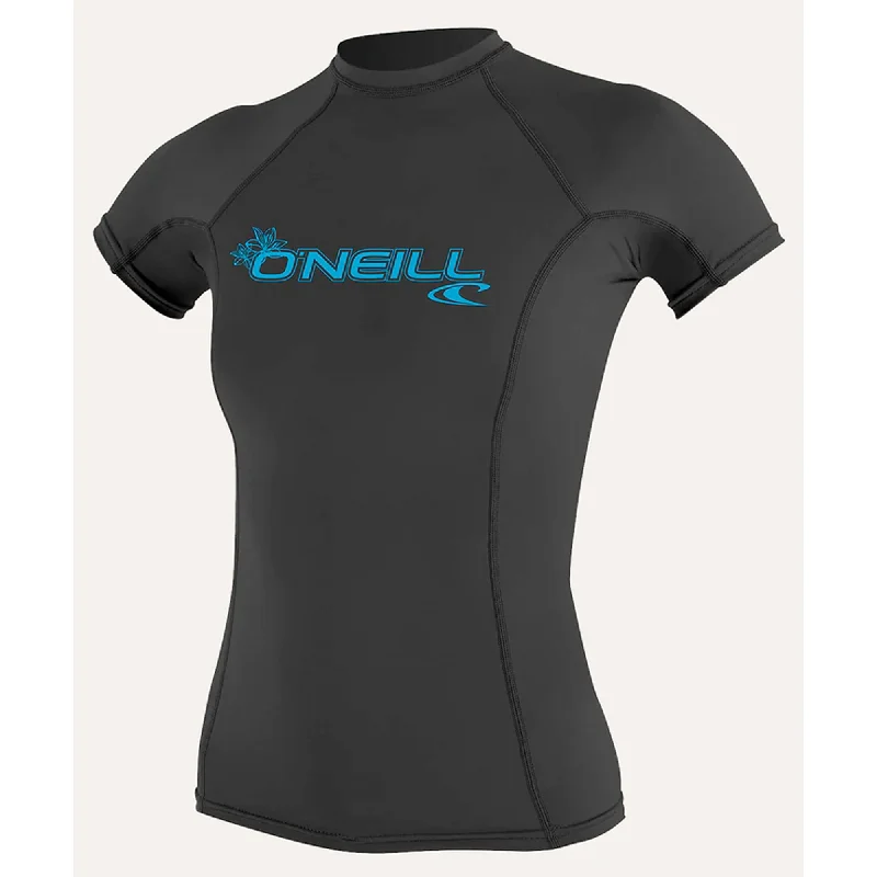 O'Neill Basic Skins Crew Women's S/S Rashguard - Black