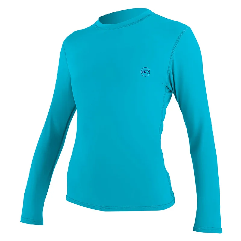 O'Neill Women's Basic L/S Sunshirt - Turq 5090