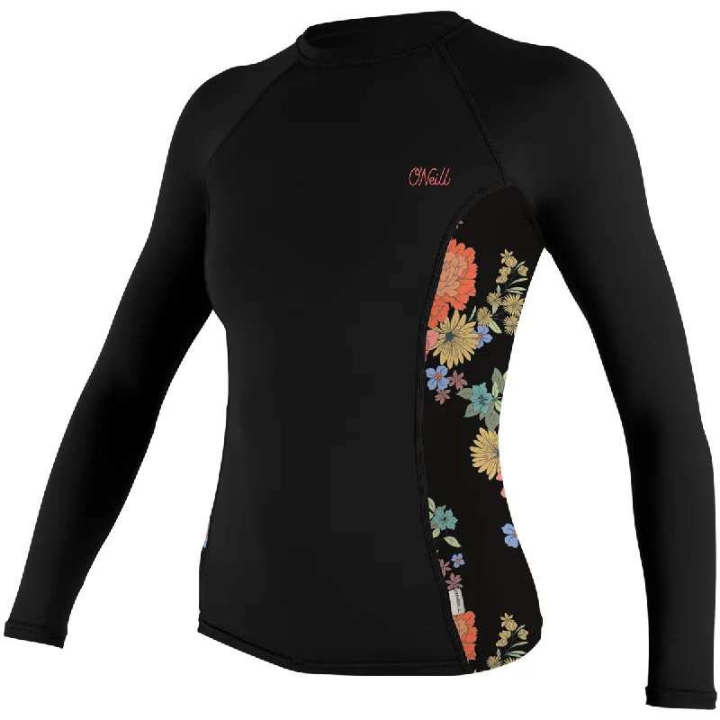 O'Neill Women's Side Print Long Sleeve Rash Guard