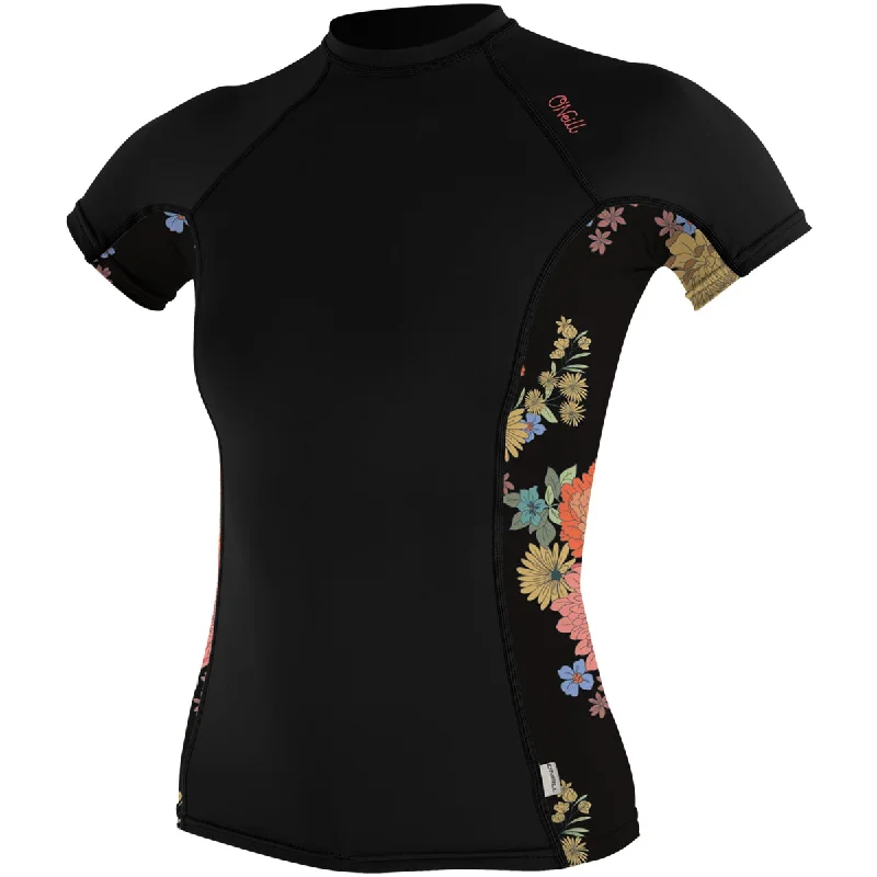 O'Neill Women's Side Print Short Sleeve Rash Guard