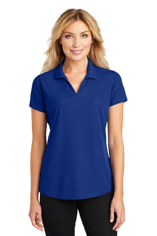 Port Authority Womens Dry Zone Moisture Wicking Short Sleeve Polo Shirt - True Royal Blue