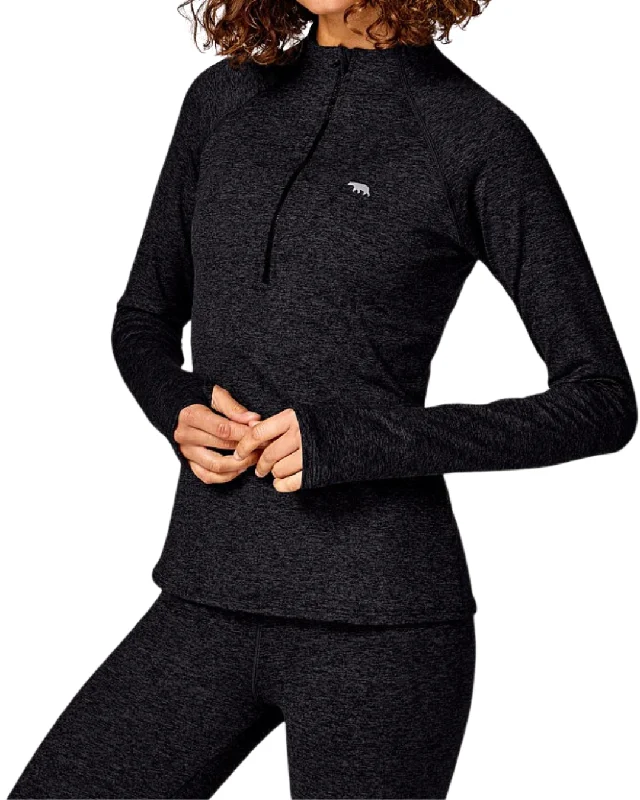 Running Bare Base Camp Zip Running Top | Black Marle