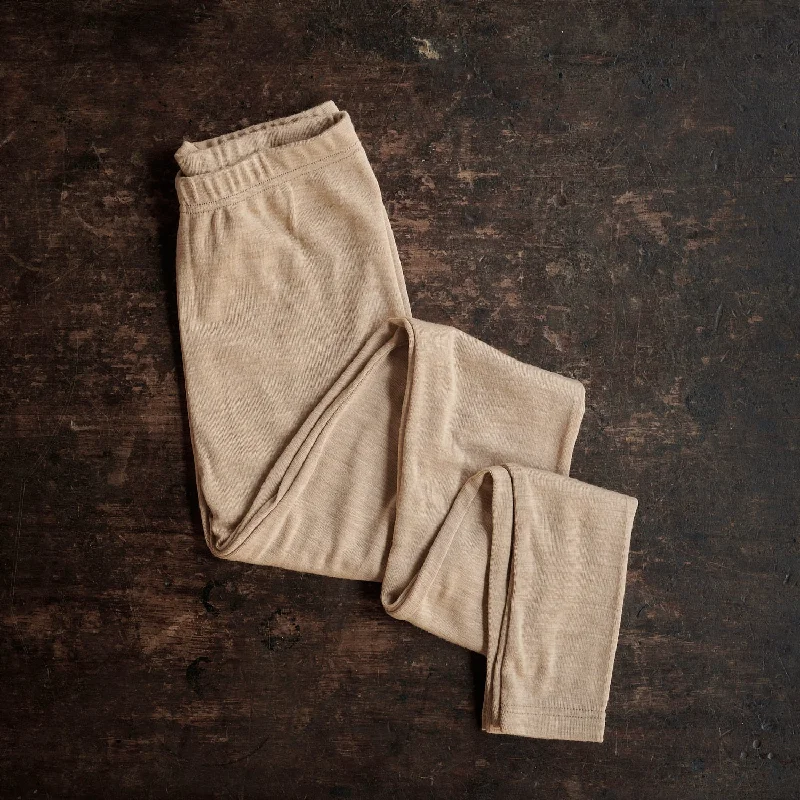 Finch Womens Leggings - Merino Wool & Silk - Sandstorm