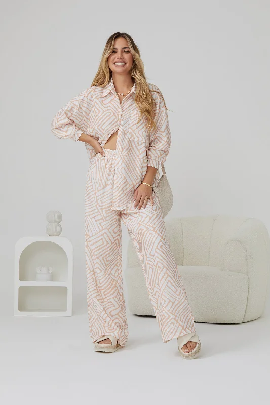 Thalassa Pants - Peach Print