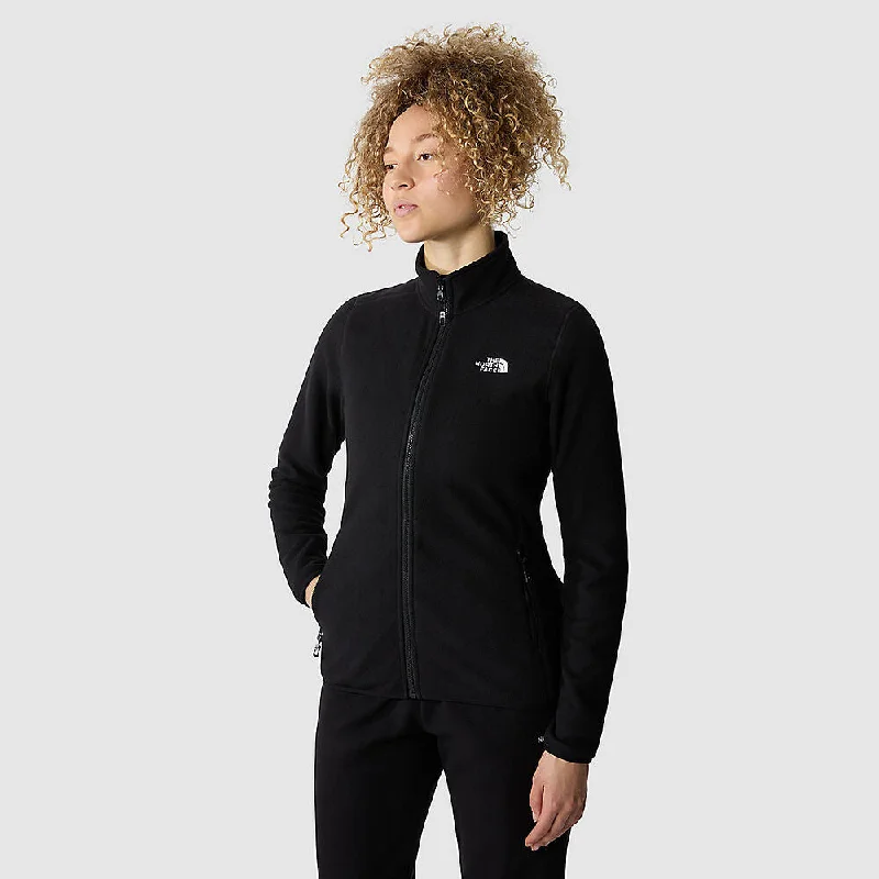 The North Face Women's 100 Glacier Full Zip Fleece | TNF Black