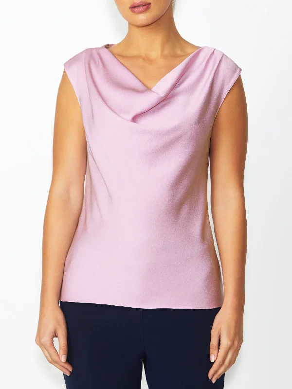 Harmony Lilac Cowl Neck Top