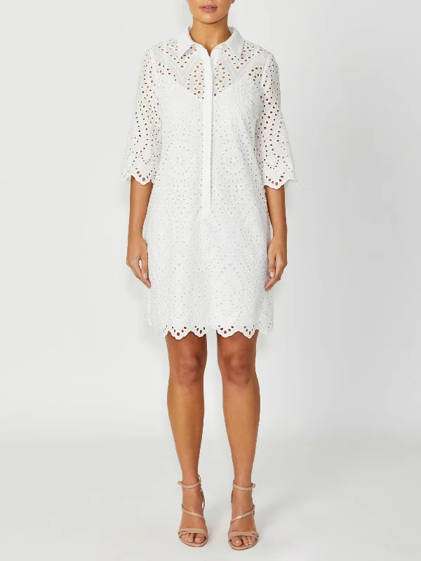 Eva Ivory Lace Dress