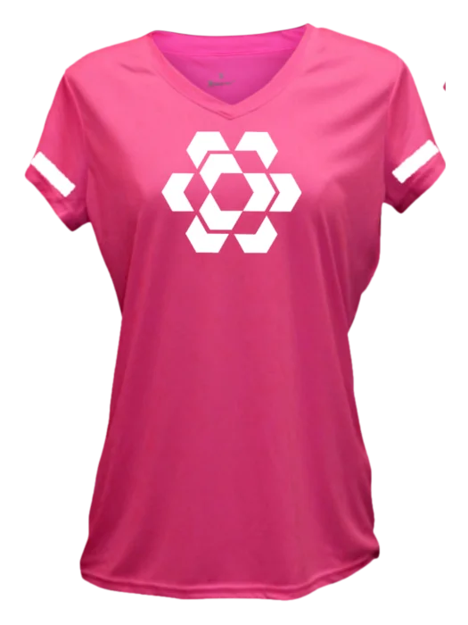 Women's Reflective Short Sleeve Shirt - Diamond Hexagon Combo