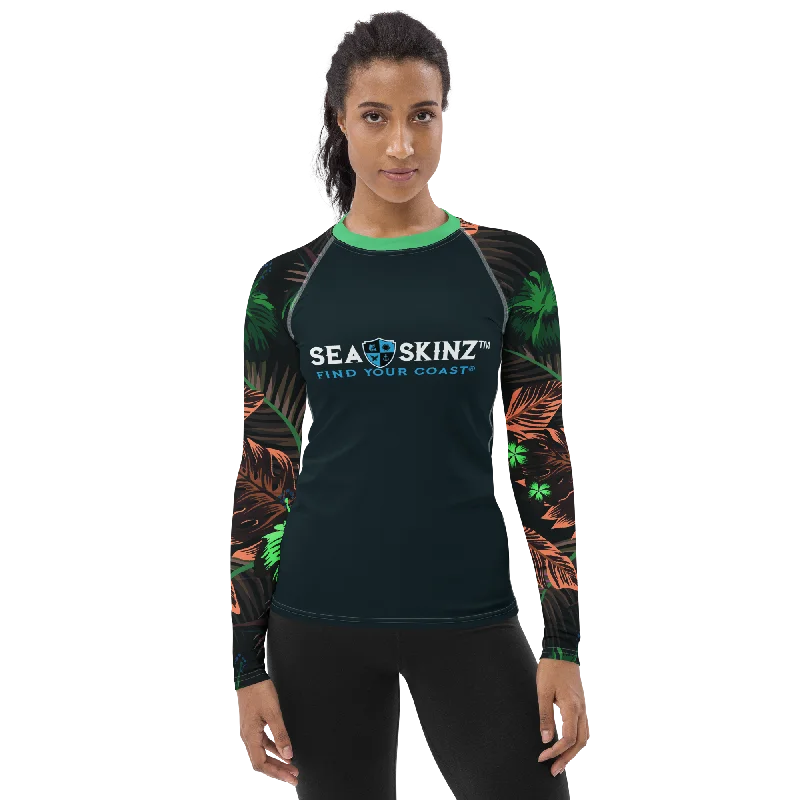 Find Your Coast® Veronica Sleeve Sea Skinz Rash Guard UPF 50+