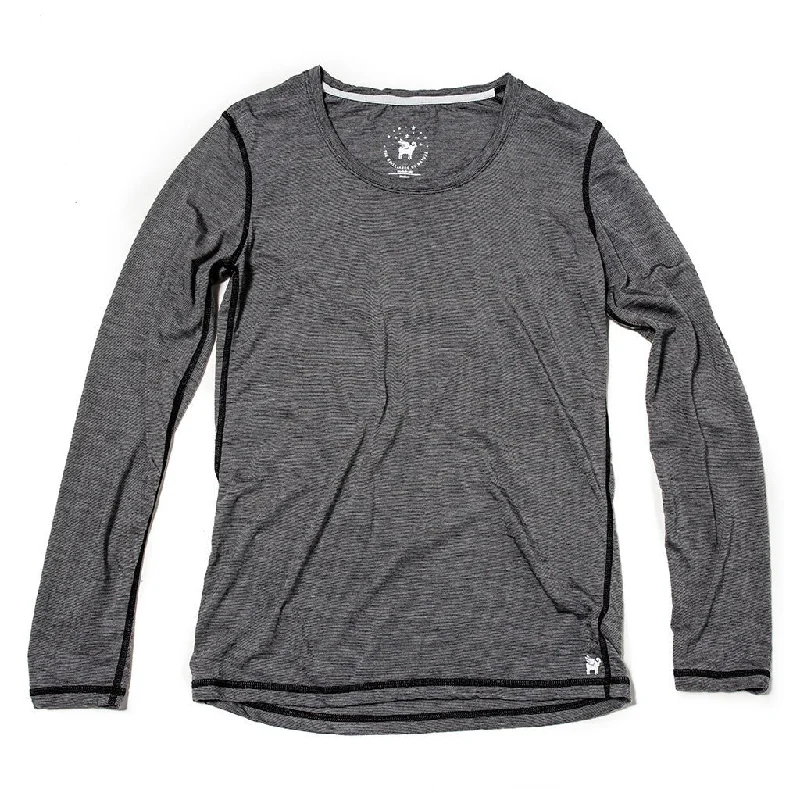 Women's Wayfarer Long Sleeve--Caviar Stripe