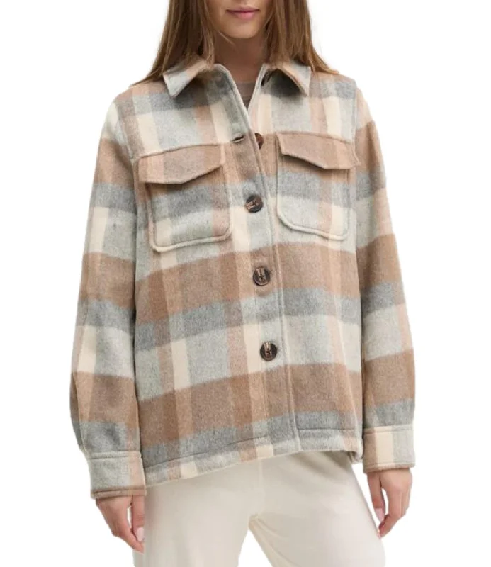 Pepe Jeans checked overshirt donna a Quadri multicolore