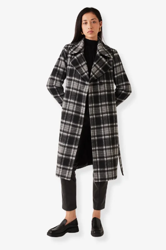 Esmaee - Concrete Coat - Black Check