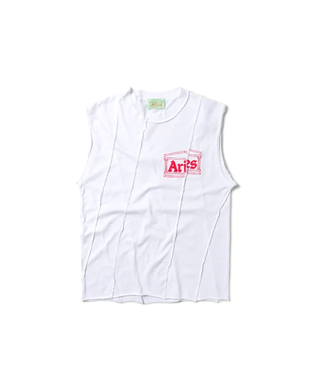 Offset Vest - White