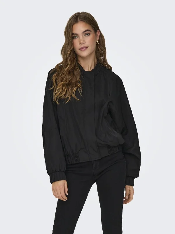 Minna B Oversized Bomber Jacket