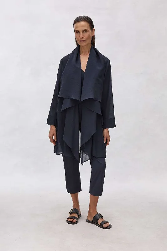 Plaza Duster in True Navy F605 4195 by Mela Purdie