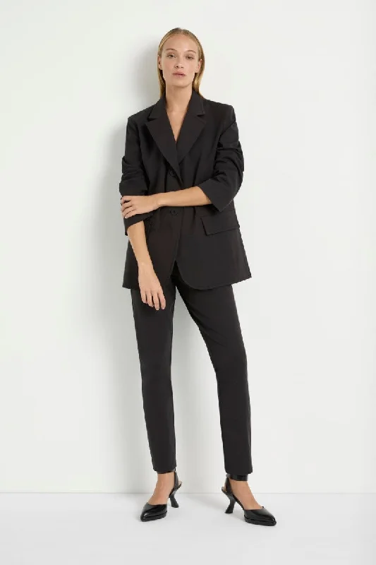 Stretch Blazer in Black F414 4129 by MELA PURDIE