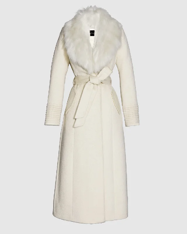 Suri Alpaca Maxi Coat with Alpaca Shearling Collar