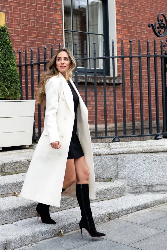 "The Jessica" - Longline Coat (Cream)